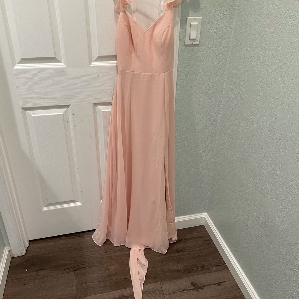 Azazie Light Pink dress